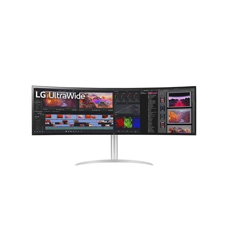LG 49WQ95C-W computer monitor 124.5 cm (49") 5120 x 1440 pixels UltraWide Dual Quad HD Silver