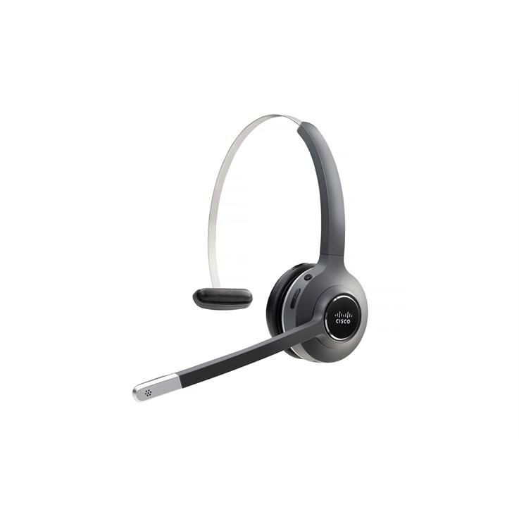 Cisco Headset 561, Wireless Single On-Ear Digital Enhanced Cordless Telecommunications Headset with Standard Base for US and Canada, Charcoal, 1-Year Limited Liability Warranty (CP-HS-WL-561-S-EU=)