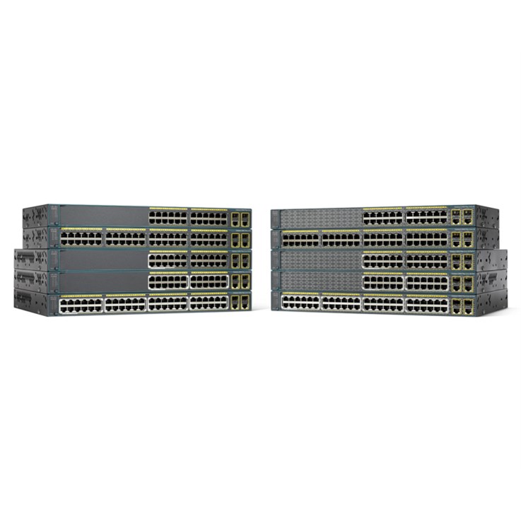 Cisco Catalyst WS-C2960+48PST-L network switch Managed L2 Fast Ethernet (10/100) Power over Ethernet (PoE) Black