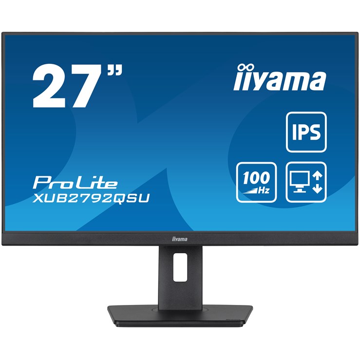 iiyama ProLite XUB2792QSU-B6 computer monitor 68.6 cm (27") 2560 x 1440 pixels Full HD LED Black