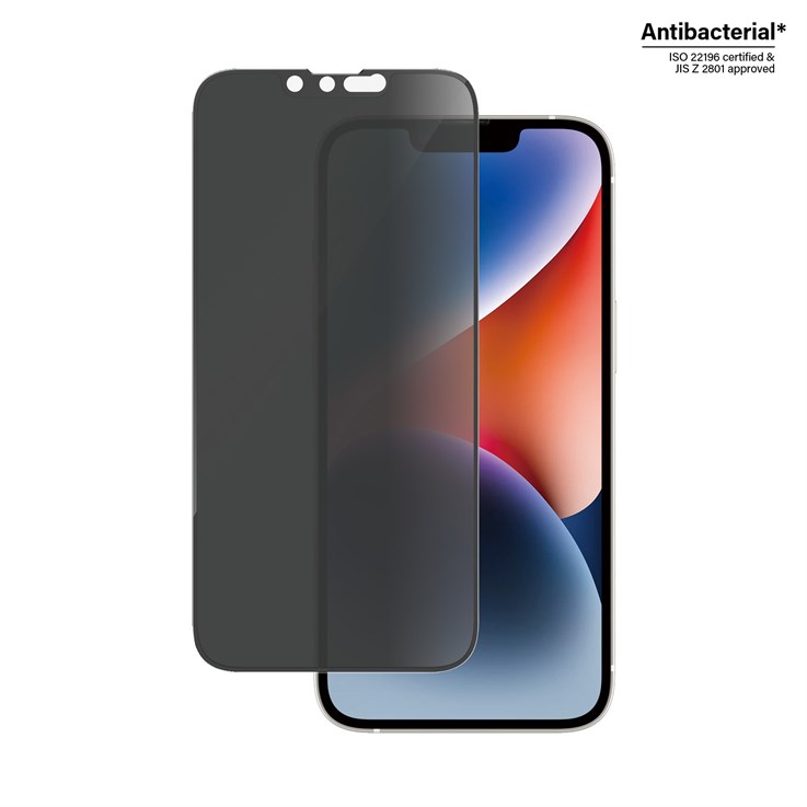 PanzerGlass ® Privacy Screen Protector iPhone 14 | 13 | 13 Pro | Ultra-Wide Fit w. EasyAligner