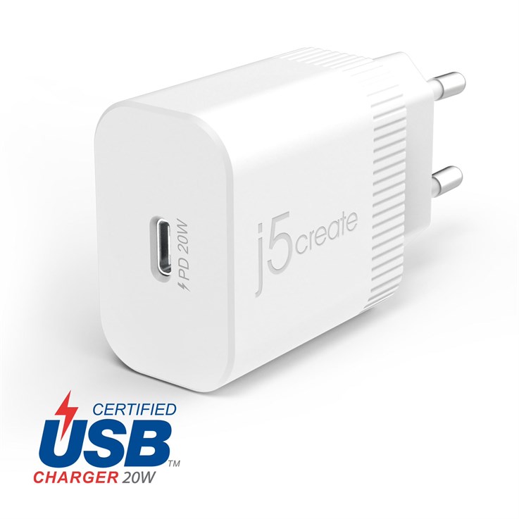 j5create JUP1420 20W PD USB-C® Wall Charger