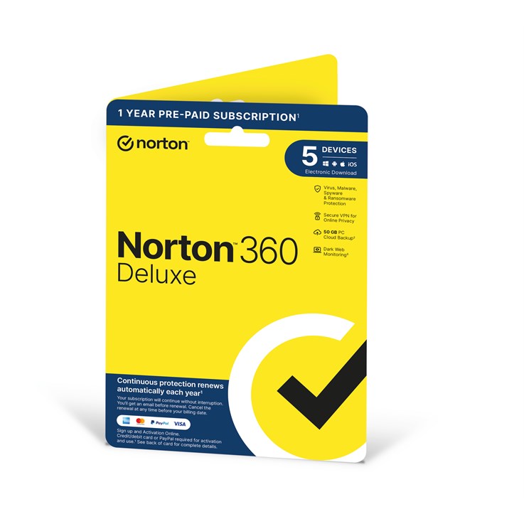 Norton 360 DELUXE 5 DEVICE 12MO