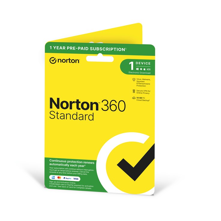 Norton 360 STANDARD 1 DEVICE 12MO