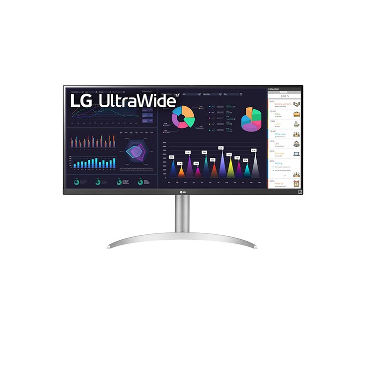 LG 34WQ650-W computer monitor 86.4 cm (34") 2560 x 1080 pixels 4K Ultra HD LCD Silver, White
