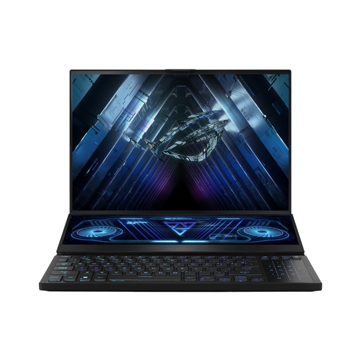 ASUS ROG Zephyrus Duo 16 GX650PY-NM010W laptop AMD Ryzen™ 9 7945HX 40.6 cm (16") WQXGA 32 GB DDR5-SDRAM 2 TB SSD NVIDIA GeForce RTX 4090 Wi-Fi 6E (802.11ax) Windows 11 Home Black