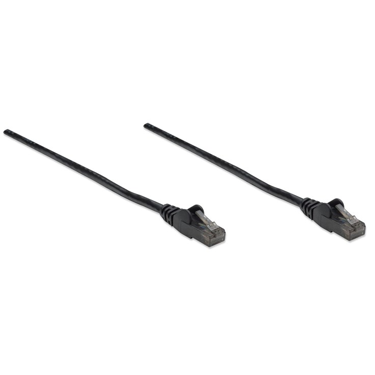 Intellinet Network Patch Cable, Cat6, 10m, Black, CCA, U/UTP, PVC, RJ45, Gold Plated Contacts, Snagless, Booted, Lifetime Warranty, Polybag