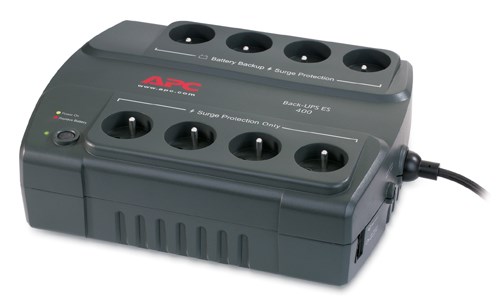 APC Back-UPS 400 uninterruptible power supply (UPS) Standby (Offline) 0.4 kVA 240 W 8 AC outlet(s)