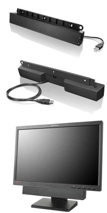 Lenovo USB Soundbar Black 2.0 channels 2.5 W