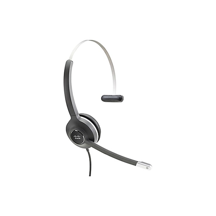Cisco Headset 531, Wired Single On-Ear Quick Disconnect with USB-A Adapter, Charcoal, 2-Year Limited Liability Warranty (CP-HS-W-531-USBA=)