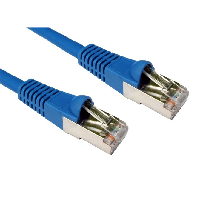 Cables Direct 5m CAT6a, M - M networking cable Blue S/FTP (S-STP)