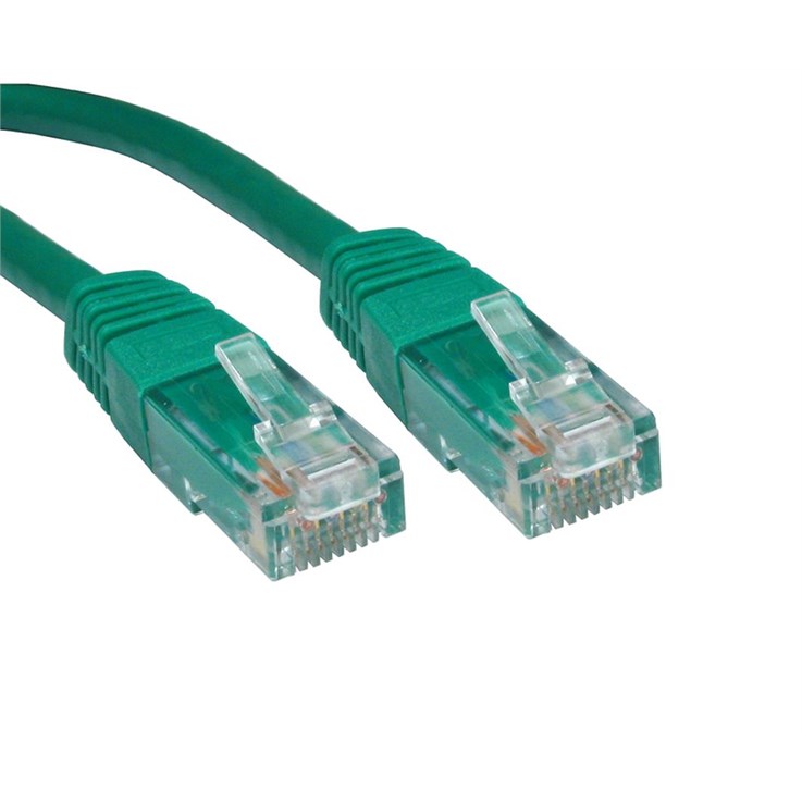 Cables Direct 0.25m Cat6, M - M networking cable Green U/UTP (UTP)