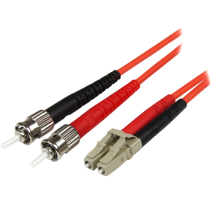 StarTech.com 10m Fiber Optic Cable - Multimode Duplex 50/125 - LSZH Fiber Jumper Cord - LC/ST
