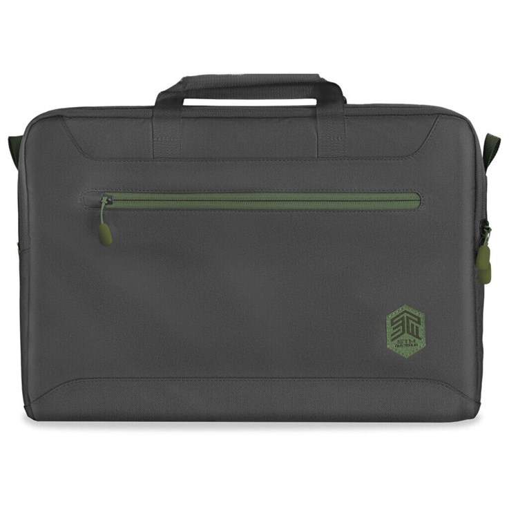 STM STM-117-393P-01 laptop case 40.6 cm (16") Briefcase Black, Green