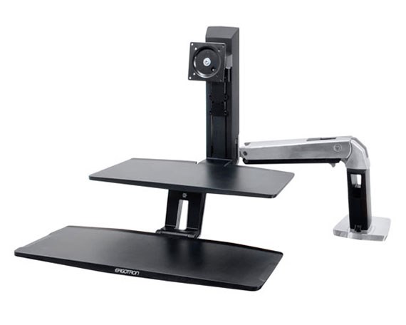 Ergotron WorkFit -A 61 cm (24") Black Desk
