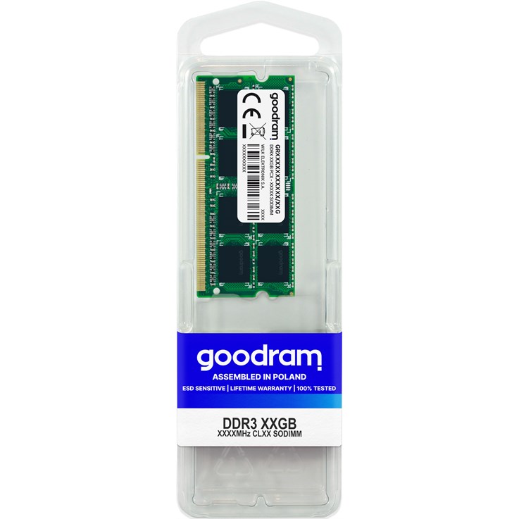 Goodram GR1600S3V64L11/4G memory module 4 GB 1 x 4 GB DDR3 1600 MHz