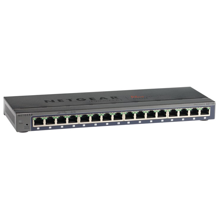 NETGEAR GS116E Unmanaged L2 Gigabit Ethernet (10/100/1000) Black