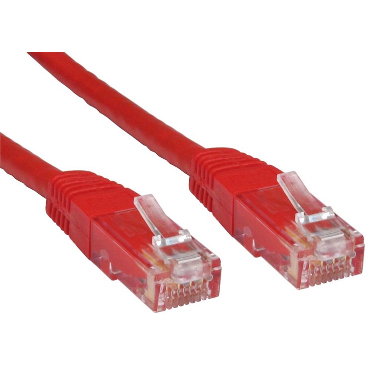 Cables Direct Cat6 U/UTP networking cable Red 3 m U/UTP (UTP)
