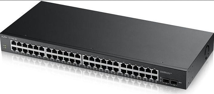 Zyxel GS1900-48 Managed L2 Gigabit Ethernet (10/100/1000) 1U Black