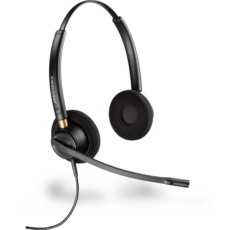 POLY EncorePro HW520 Headset Wired Head-band Office/Call center Black