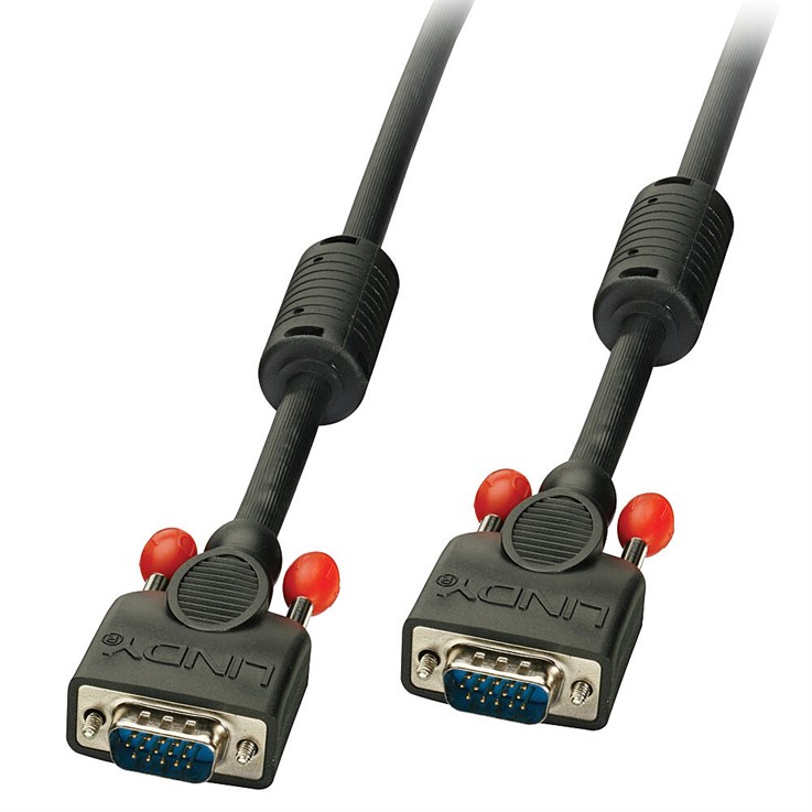 Lindy 5m Premium VGA Monitor Cable, Black