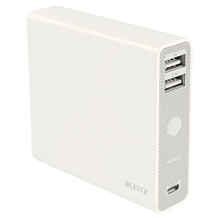 Leitz Complete USB Power Bank 12000 Lithium-Ion (Li-Ion) 12000 mAh White