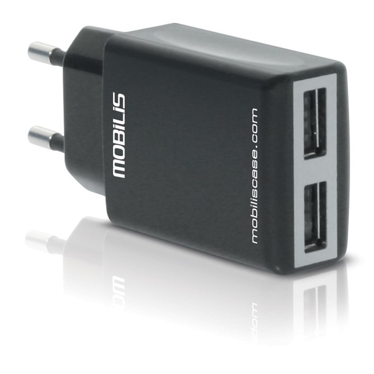 Mobilis 001242 mobile device charger Universal Black AC Indoor