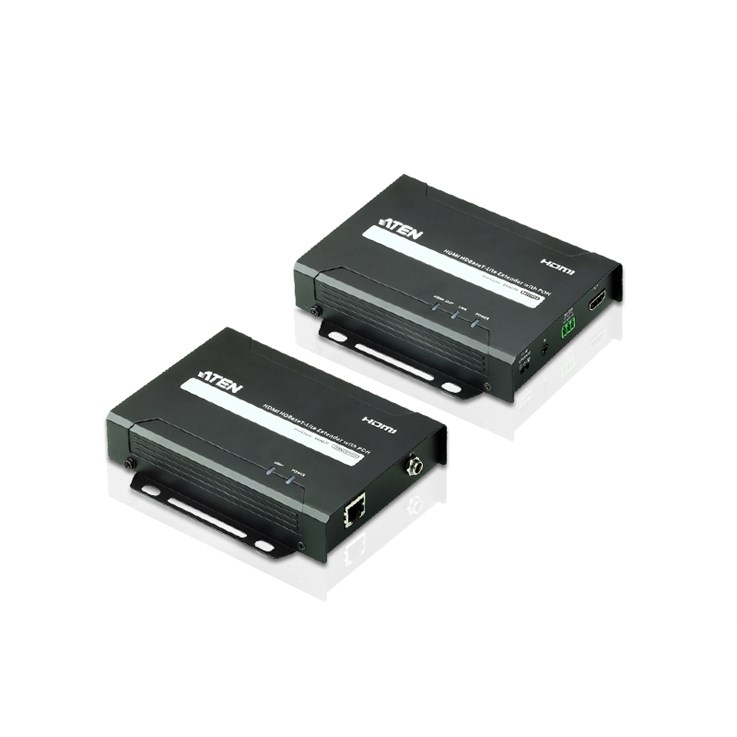 ATEN VE802-AT-E AV extender AV transmitter & receiver Black