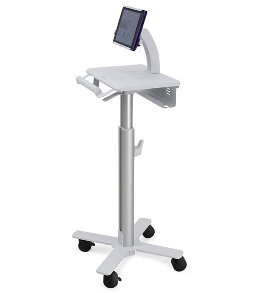 Ergotron StyleView Tablet Cart, SV10 Aluminium, White Multimedia cart