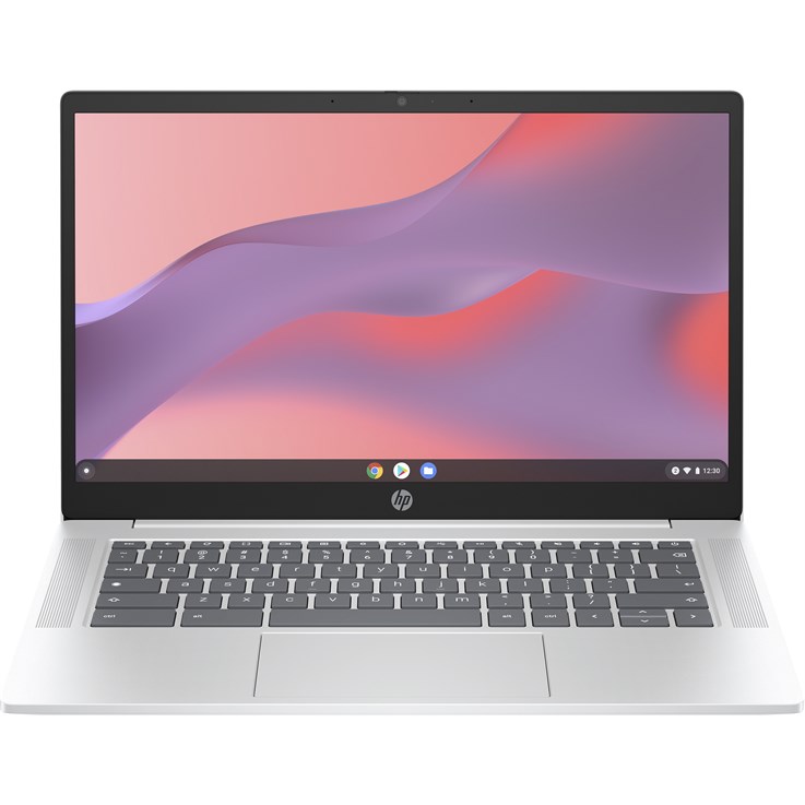 HP Chromebook 14a-nf0003na Intel® N N100 35.6 cm (14") Full HD 8 GB LPDDR5-SDRAM 128 GB eUFS Wi-Fi 6E (802.11ax) ChromeOS Grey