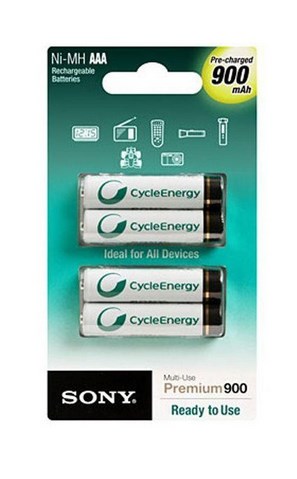 Sony NI-MH, AAA, 900 mAh Rechargeable battery Nickel-Metal Hydride (NiMH)
