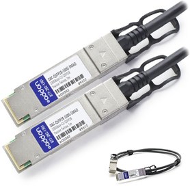 AddOn Networks 5m, 2xQSFP28 InfiniBand/fibre optic cable QSFP28 Black, Silver