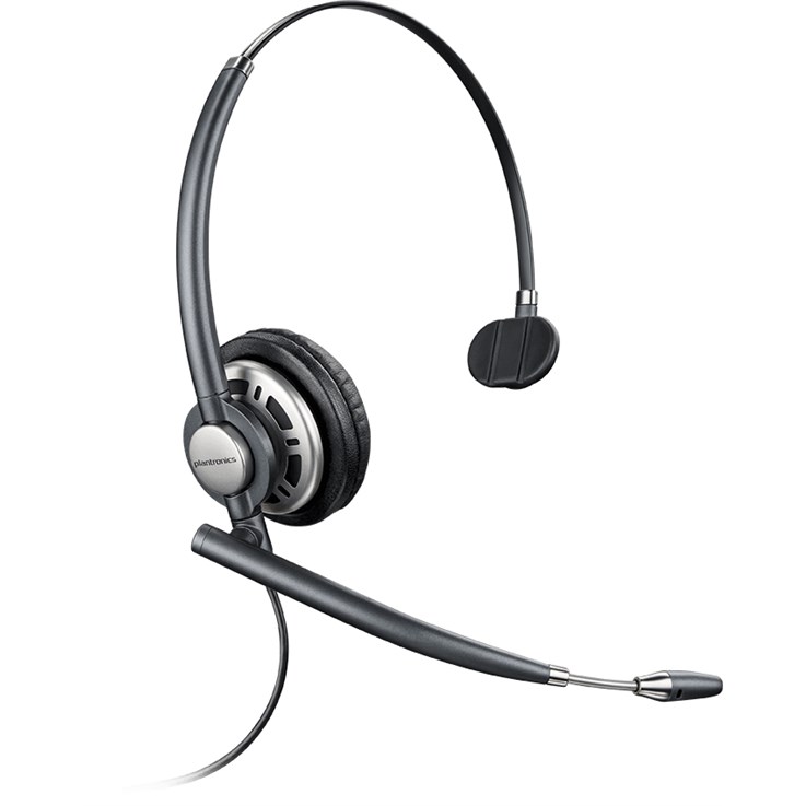 POLY ENCOREPRO HW710D Headset Wired Head-band Office/Call center Black, Silver