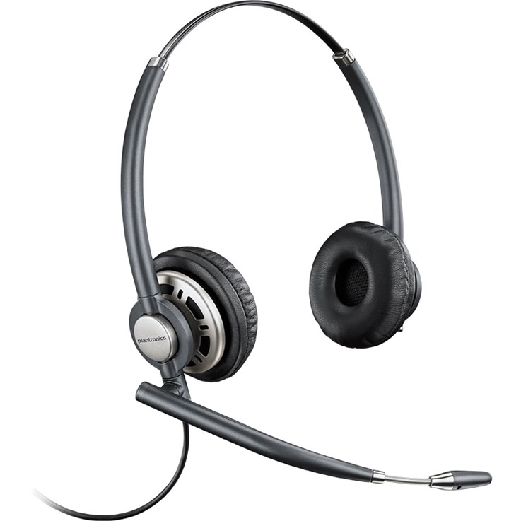 POLY Encorepro HW 720D Headset Wired Head-band Office/Call center Black, Silver