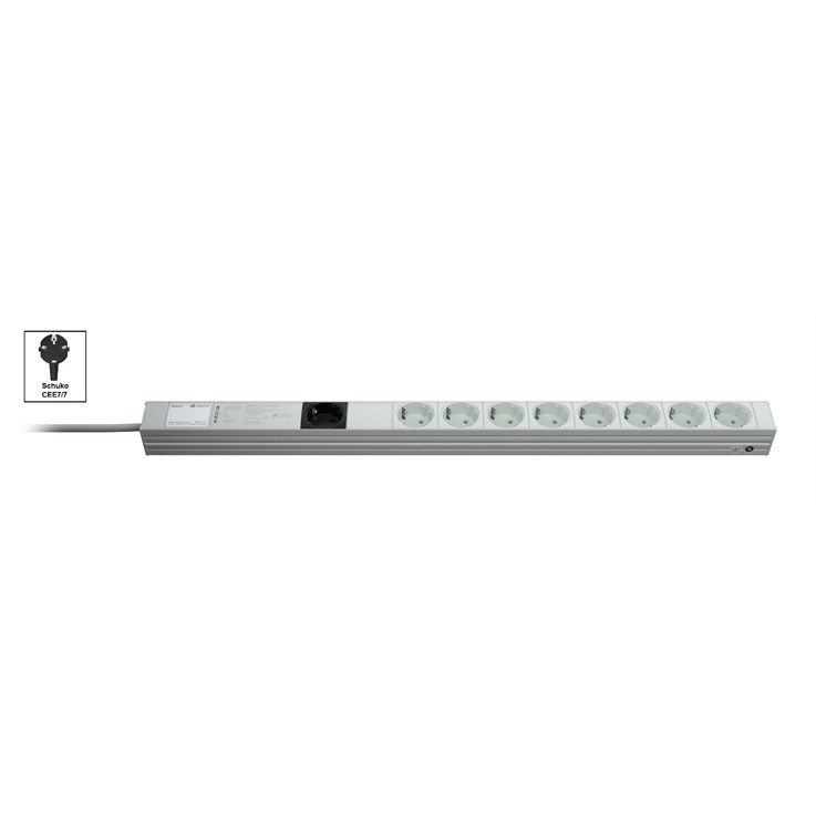 Vertiv Knürr DIS Rack PDU, Combi, 0U, input Schuko 230V 16A, outputs (9)Schuko