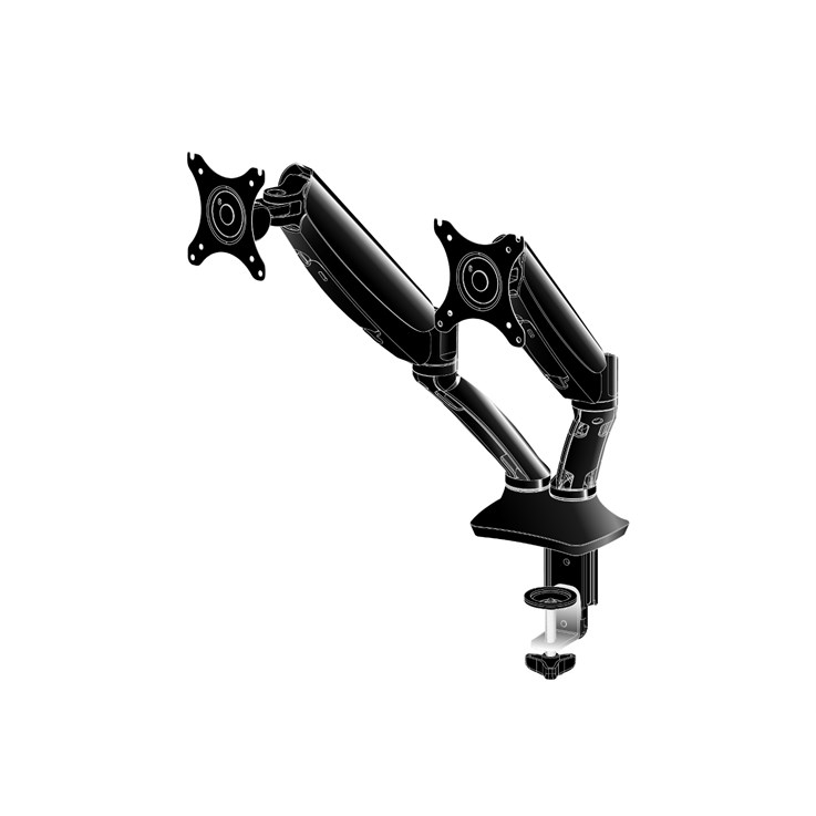 iiyama DS3002C-B1 monitor mount / stand 68.6 cm (27") Desk Black