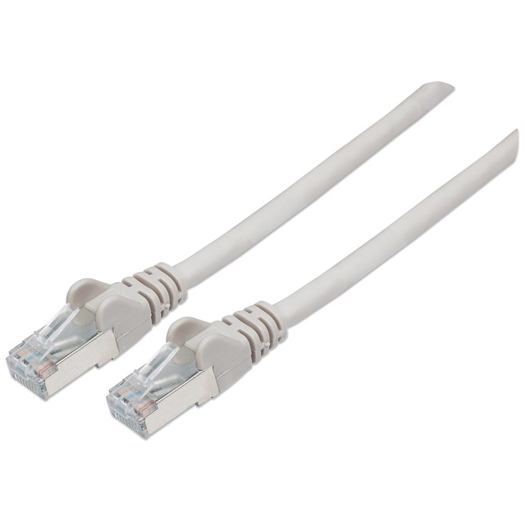 Intellinet Network Patch Cable, Cat6, 20m, Grey, Copper, S/FTP, LSOH / LSZH, PVC, RJ45, Gold Plated Contacts, Snagless, Booted, Lifetime Warranty, Polybag