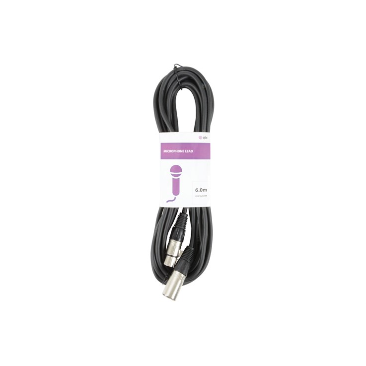Qtx 190.082UK audio cable 6 m XLR (3-pin) Black