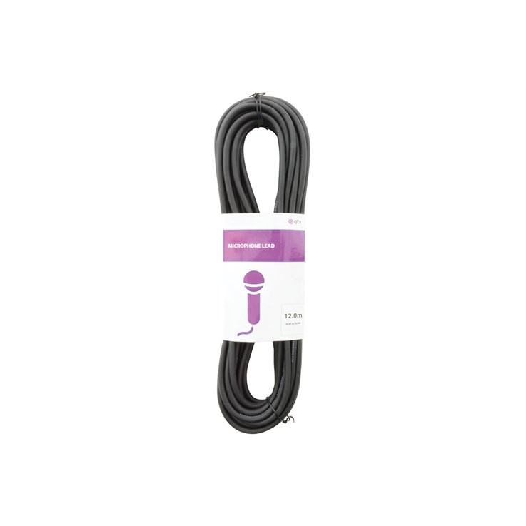 Qtx 190.083UK audio cable 12 m XLR (3-pin) Black