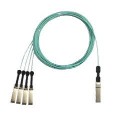 Extreme networks 10424 InfiniBand/fibre optic cable 5 m QSFP28 4 x SFP28 Aqua colour