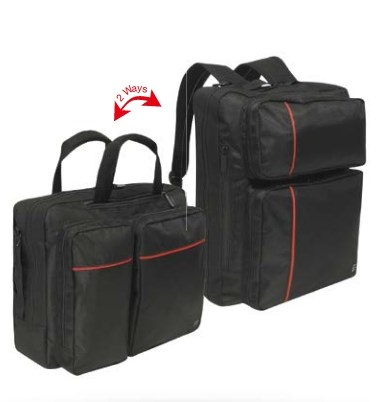Mobilis 005026 laptop case 40.6 cm (16") Briefcase Black, Red