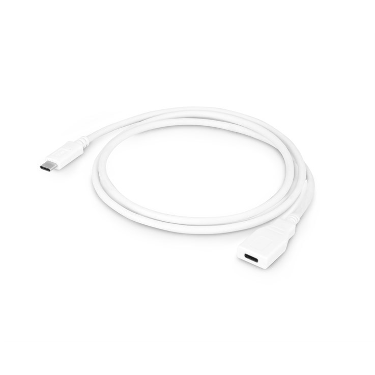 Urban Factory Cable USB-C extension 1m white (USB-C male to USB-C female)