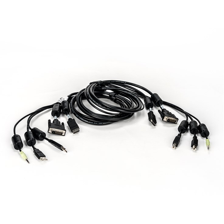 Vertiv Avocent CABLE, 1 DVI-D/1 DISPLAYPORT/2 USB/1 AUDIO, 6FT