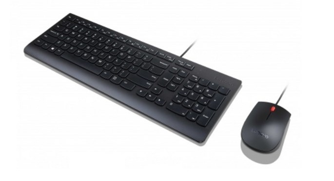 Lenovo Essential Wired Keyboard and Mouse Combo, Belgium/English