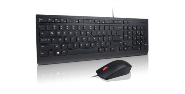 Lenovo 4X30L79917 keyboard Mouse included Office USB French, German, Swiss Black