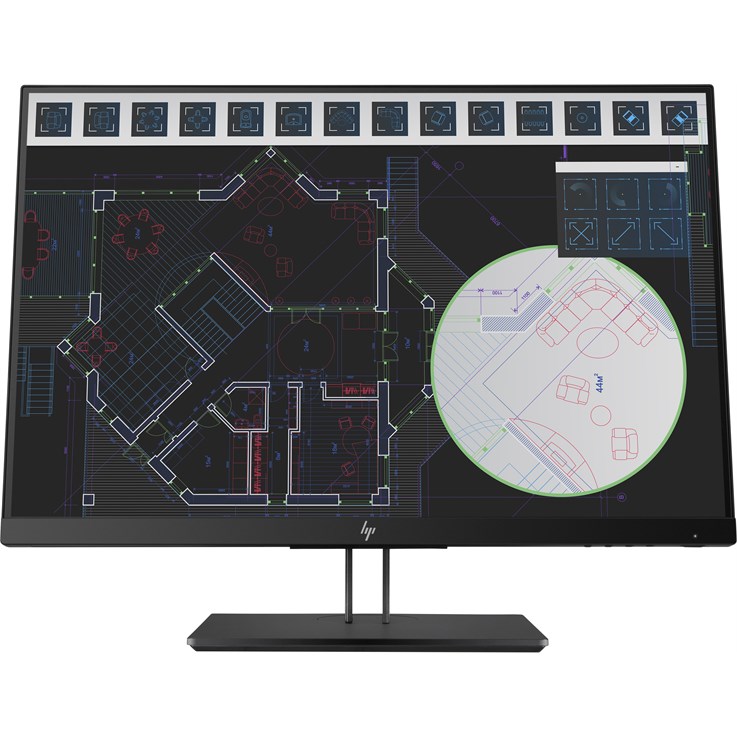 HP Z24i G2 computer monitor 61 cm (24") 1920 x 1200 pixels WUXGA LED Black