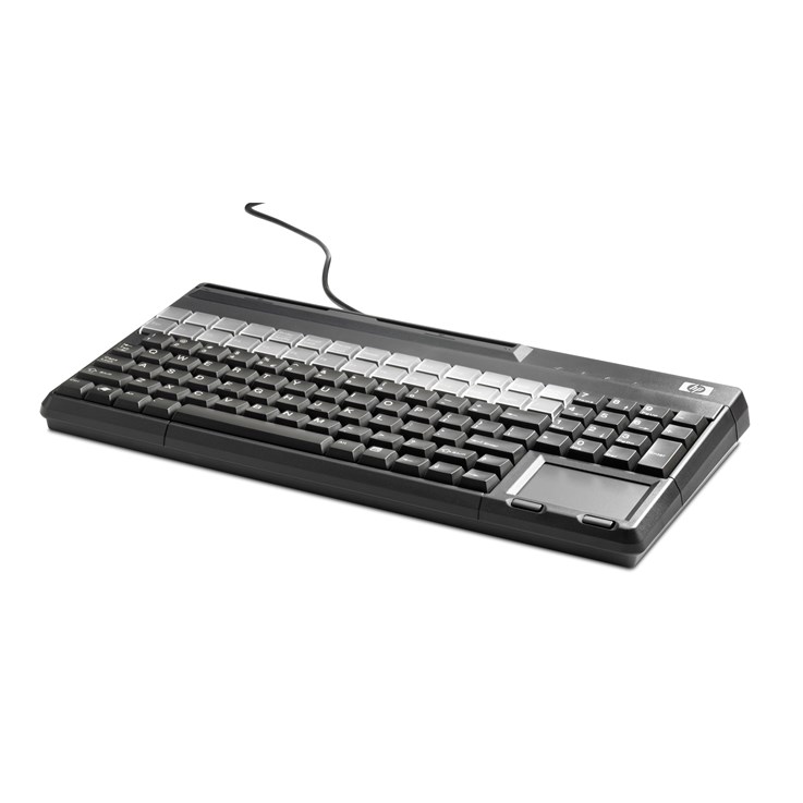 HP POS USB Keyboard with Magnetic Stripe Reader