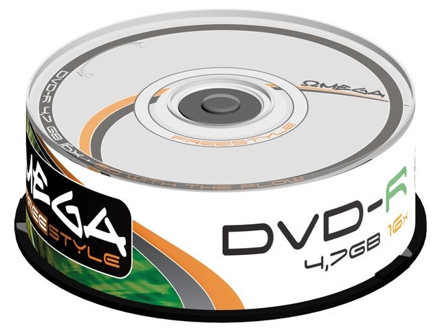 Freestyle DVD-R (x25 pack), 4.7GB, Speed 16X, Spindle, Cakebox