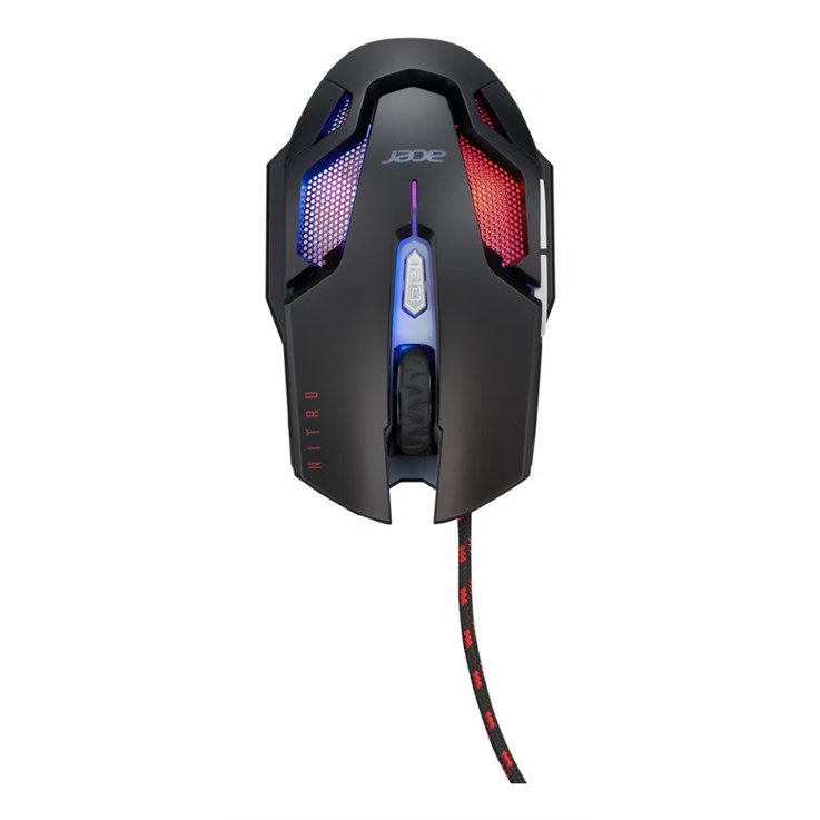 Acer Nitro Gaming NMW200 Black mouse Ambidextrous USB Type-A Optical 7200 DPI