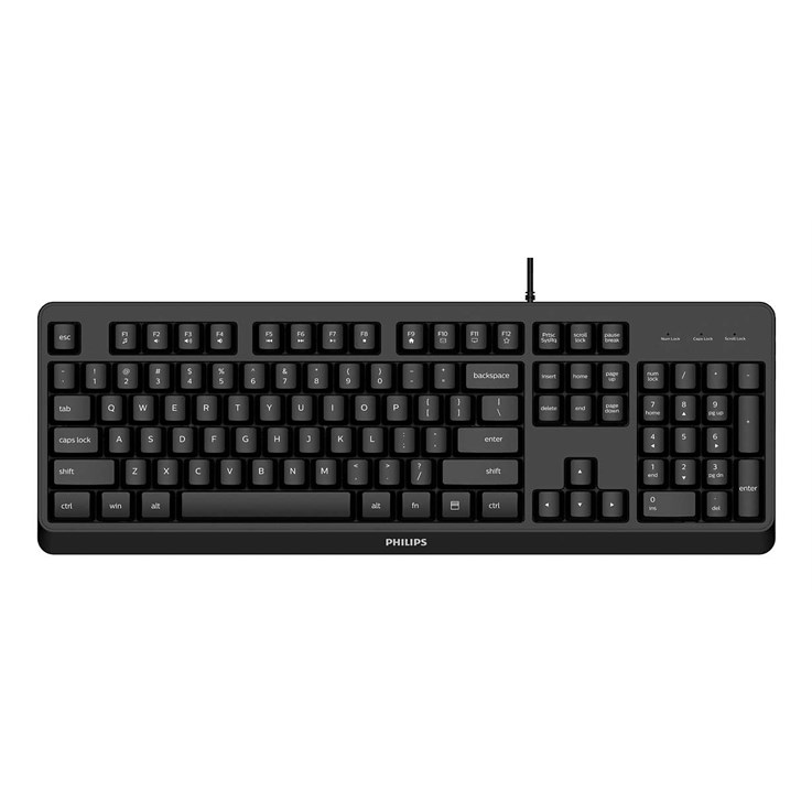 Philips 2000 series SPK6207BL/40 keyboard Universal USB QWERTY English Black